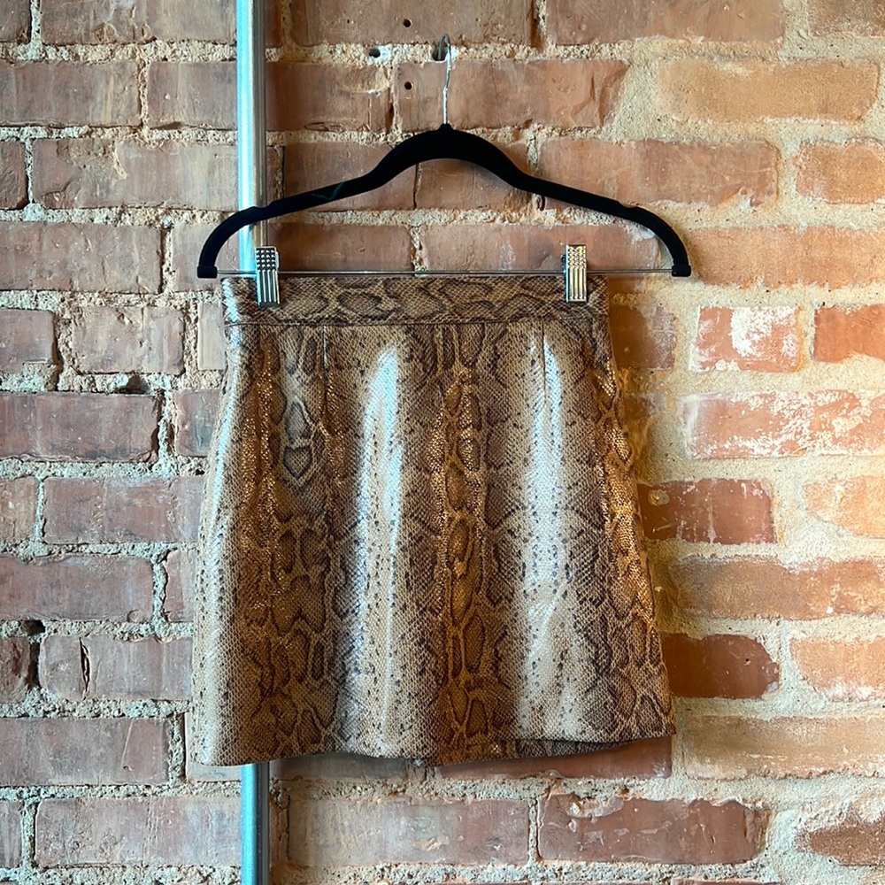 BB Dakota Leather Mini Skirt